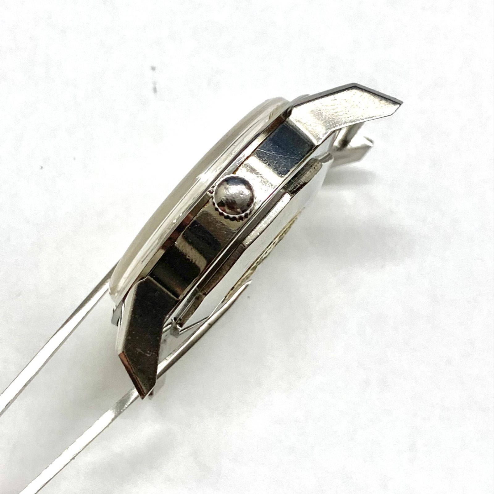  品 ORIENT GRAND PRIX T 19760 自動巻き時計 シルバー 自動巻き時計 腕時計(アナログ)