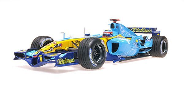 F1 ミニカー ルノーF1チーム アロンソ 新品 MINICHAMPS 1/18 ルノー F1 チーム R25 フェルナンド・アロンソ