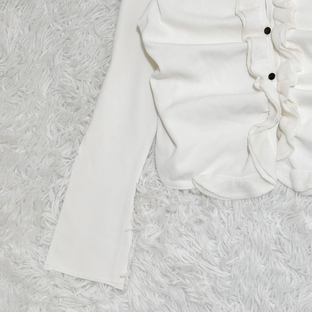 フリルギャザー カーディガン