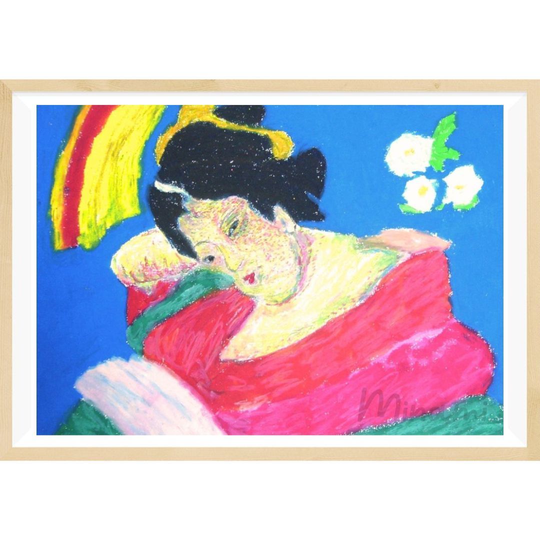 ステンドグラスパネル住宅用　オレンジフラワー(1434) ステンドグラスパネル住宅用 オレンジフラワー(1434)