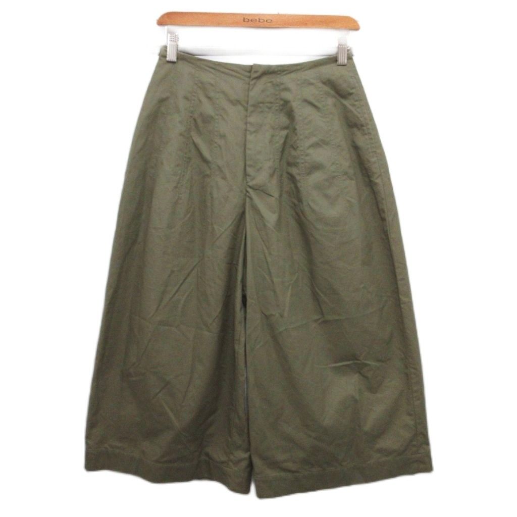 ドゥロワー Drawer チノタックワイドパンツ チノパン バルーン 34 オリーブ 6514-236-0890 MET2