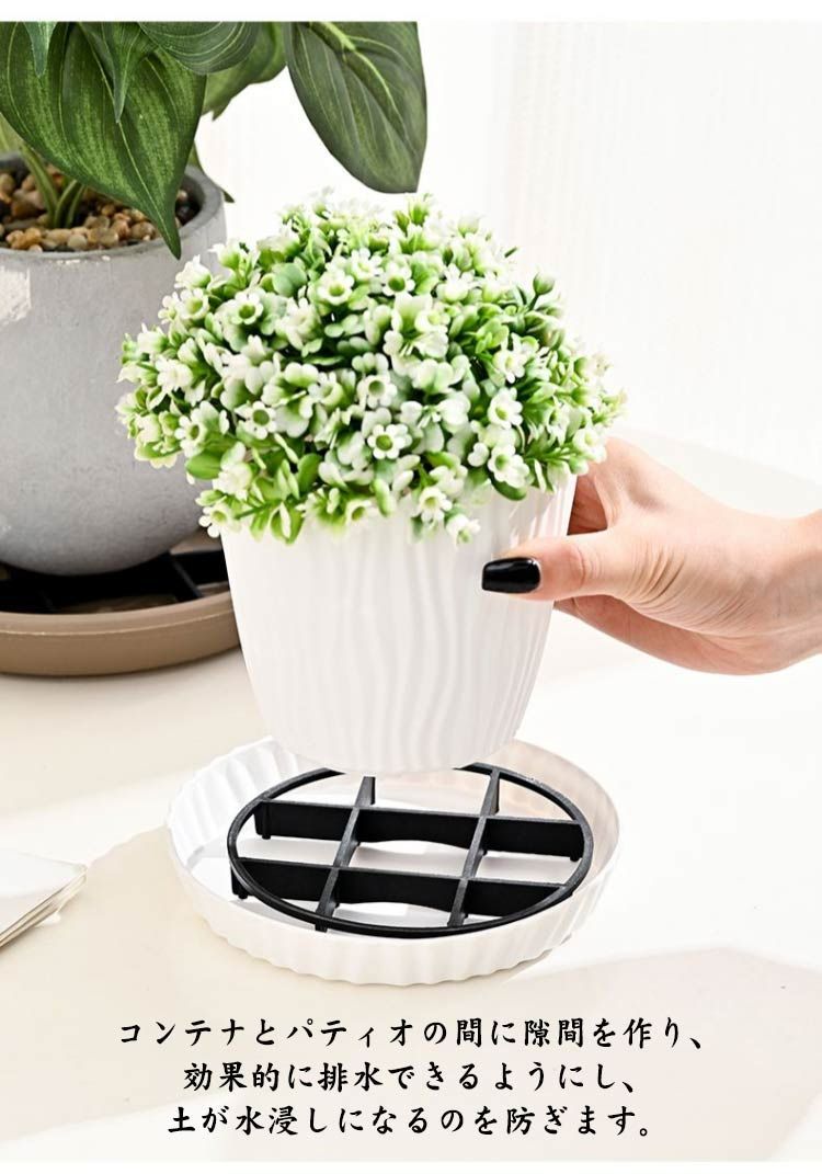 NULYLU 6個 植物 トレイ 植物 ポット トレイ 植物 排水 トレイ 