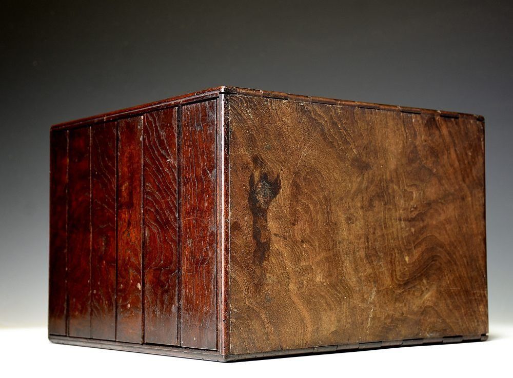 4段小引き出し 古道具 アンティーク 木製4引き出し 収納ボックス 4段小