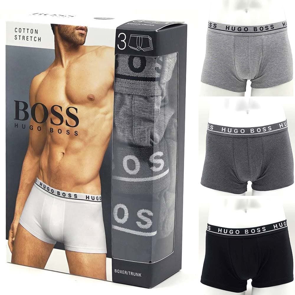 ヒューゴボス HUGO BOSS ボクサーパンツ 3枚セット 前閉じ Trunk