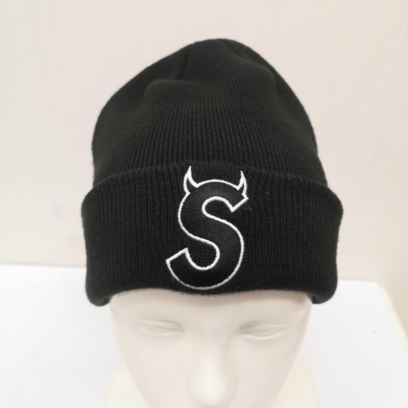 Supreme 黒 ニット帽 Sロゴ Supreme シュプリーム 2023AW New Era S Logo Beanie ニューエラ