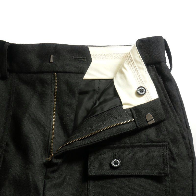 DAIRIKU Deck Detail Wool Slacks 未使用タグ付き ダイリク DAIRIKU 22AW Wool Deck Detail Slacks センタープレス