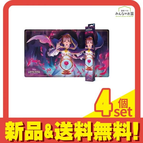 ディズニー ロルカナ TCG 日本語版 公式プレイマット ベル 熟練なるミスティーク 1枚入 4個セット まとめ売り