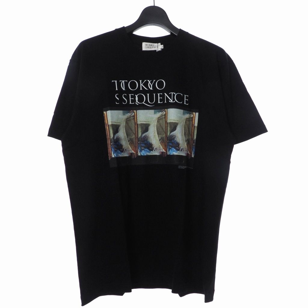 トウキョウ シークエンス TOKYO SEQUENCE 22SS クルーネック フォト プリント Tシャツ カットソー 半袖 L ブラック 黒 TS22SS-TEE-U05