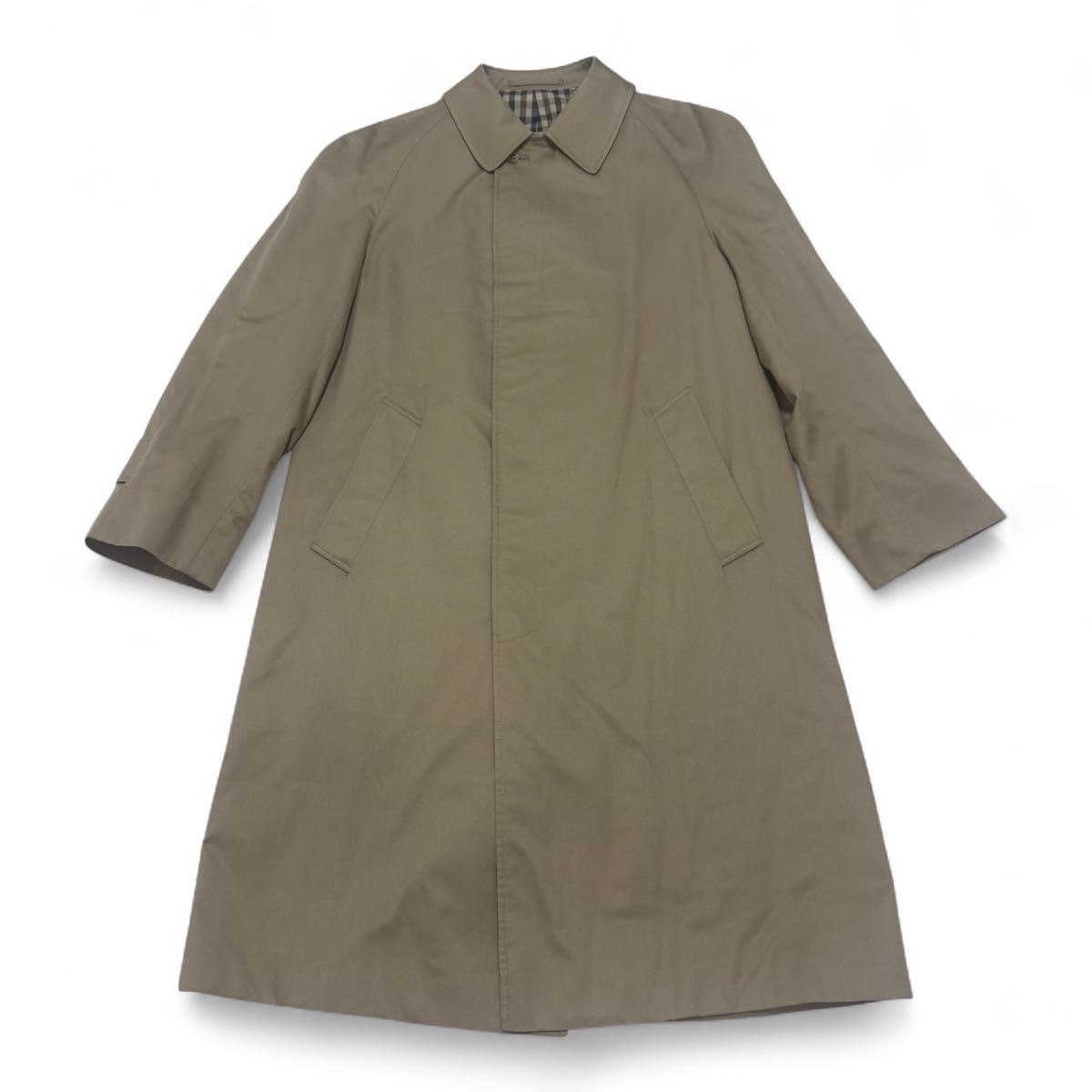 Aquascutum アクアスキュータム ステン コート ベージュ beige チェック 34 メンズ レディース ユニセックス