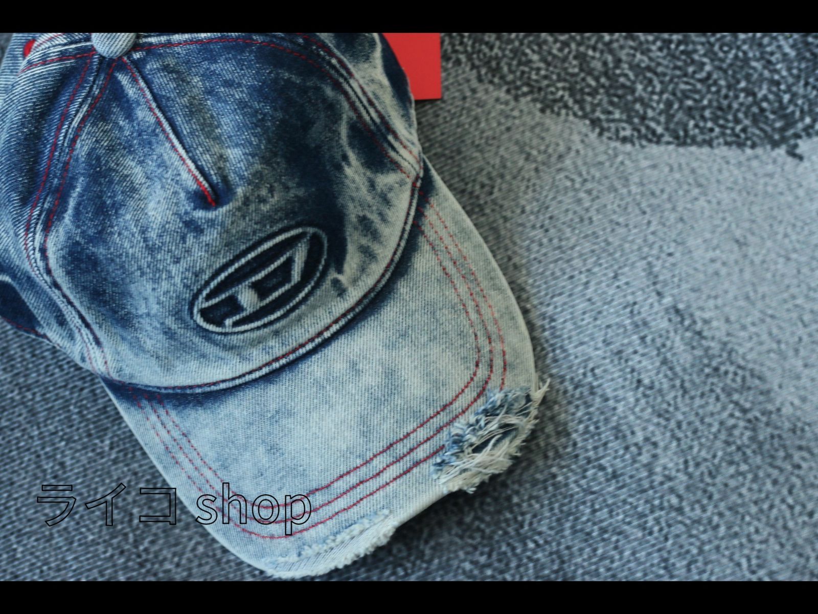 新品Diesel C-Seymon Treated Denim デニム ベースボール