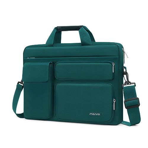 13.3 インチ_ディープティール [MOSISO] ラップトップ ショルダー メッセンジャーバッグ 適用機種 MacBook Air/Pro、13-13.3インチ ノートパソコン、適用機種MacBook Pro 14 インチ 二つ盛り上がるポケッ