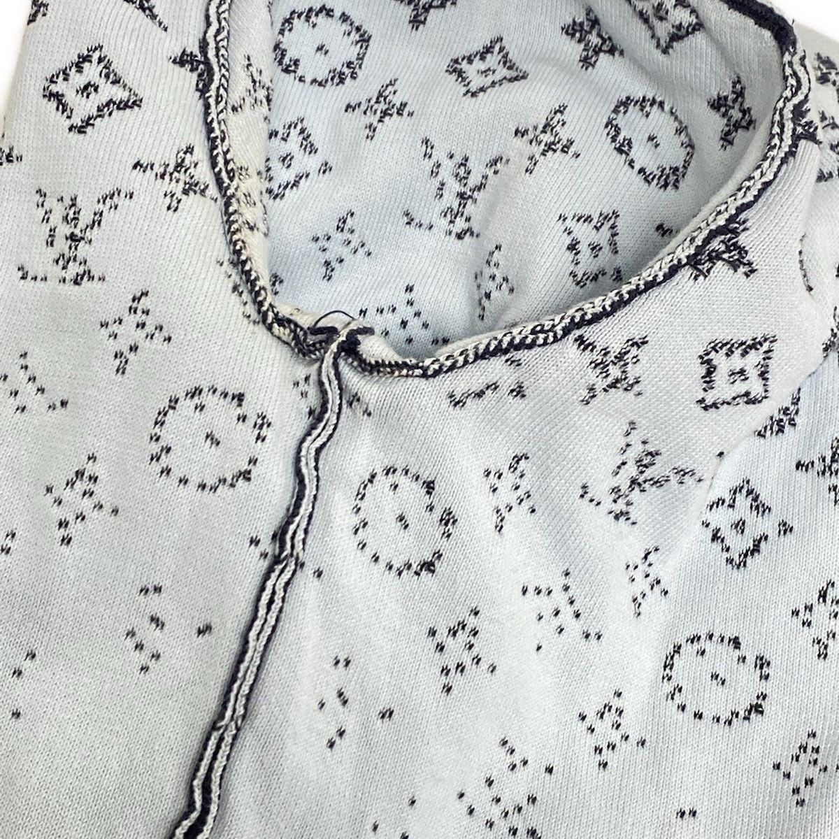 グラディエントモノグラムクルーネック