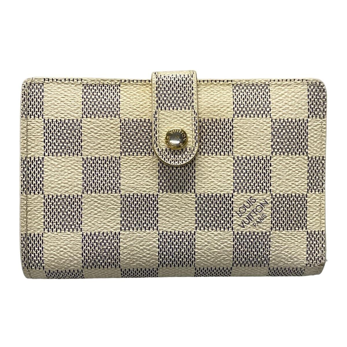 【人気SS美品】ルイヴィトン ダミエ アズール ヴィエノワ がま口 二つ折り財布 LOUIS VUITTON - LOUIS VUITTON ルイヴィトン 財布 ウォレット