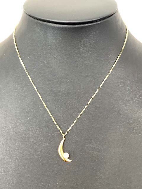 本日限定MIKIMOTO☆K18YGベビーパールペンダントネックレス磨き済☆美品 MIKIMOTO☆K18YGベビーパールペンダントネックレス☆仕上げ磨き