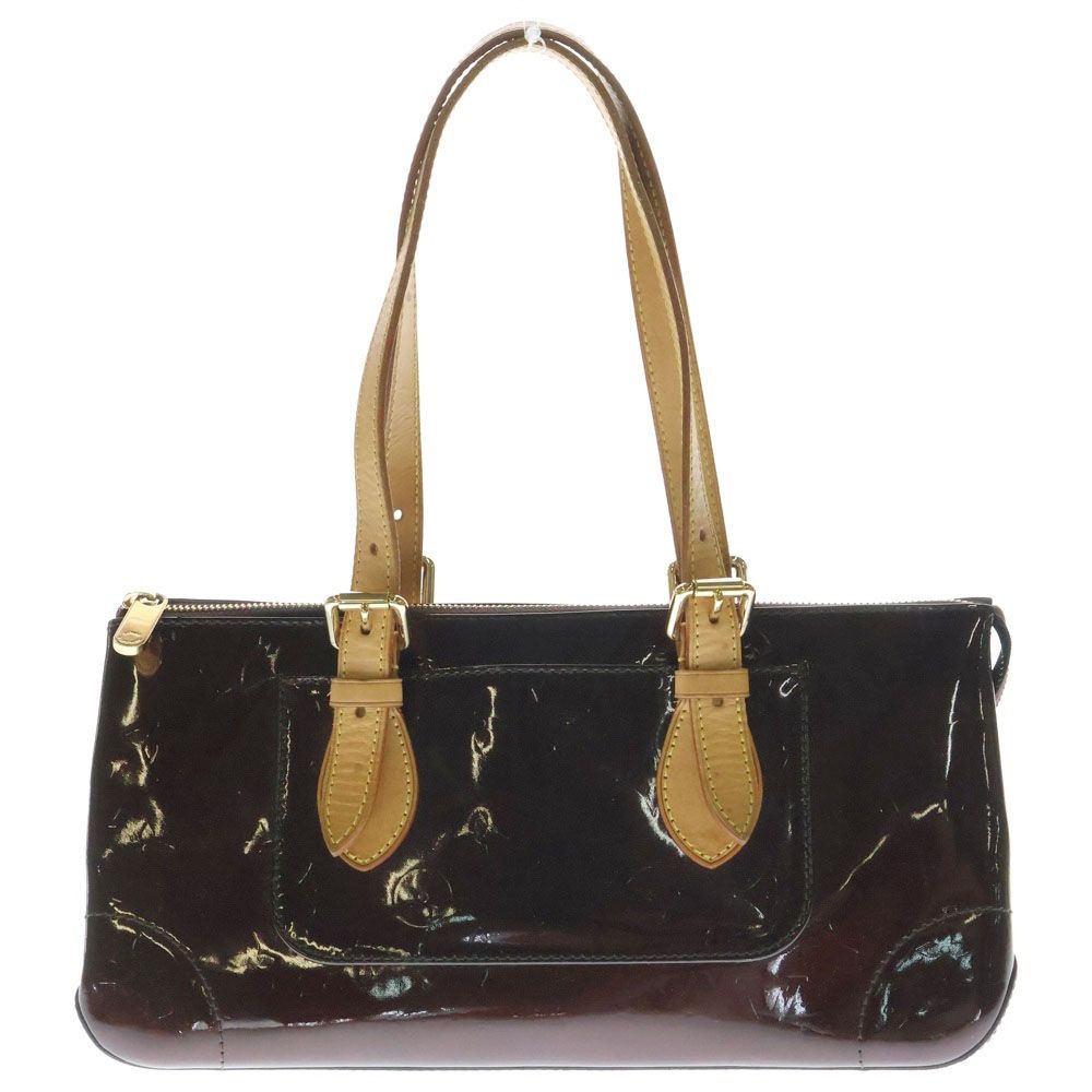 LOUIS VUITTON ルイヴィトン ヴェルニ ローズウッドアヴェニュー アマラント ハンドバッグ ミニバッグ ブラウン×ボルドー ゴールド金具 M93510