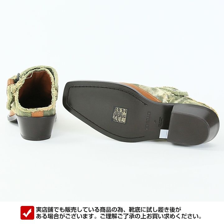 新品・未使用 ディーゼル DIESEL ヒールレザーミュールシューズ 靴 