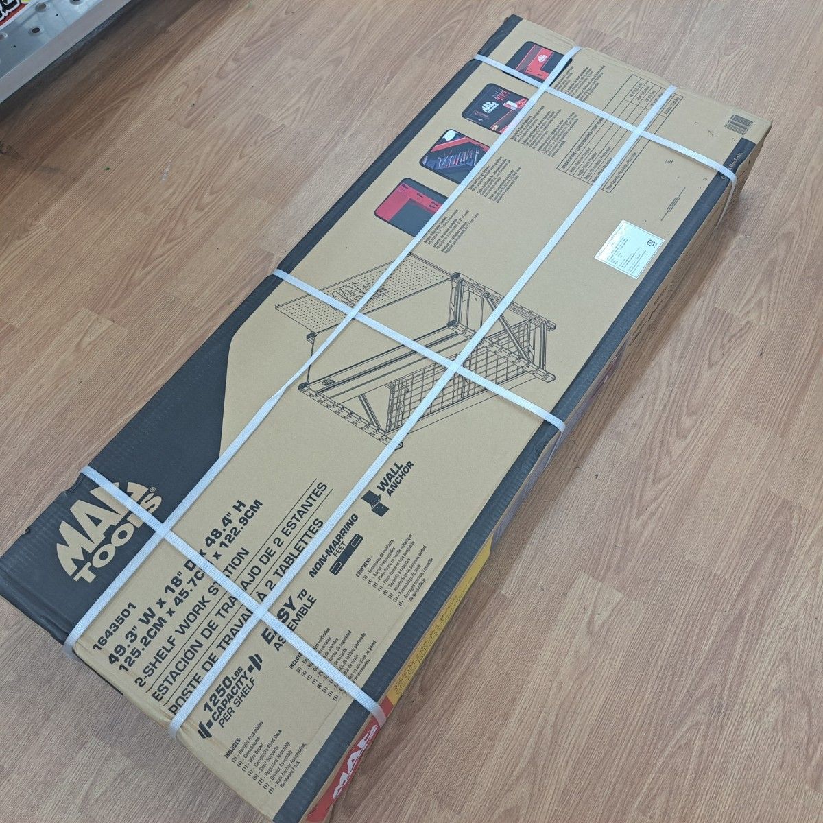 未使用品】マックツール(MACTOOLS) ペグボード付ワークベンチ【岩槻店 