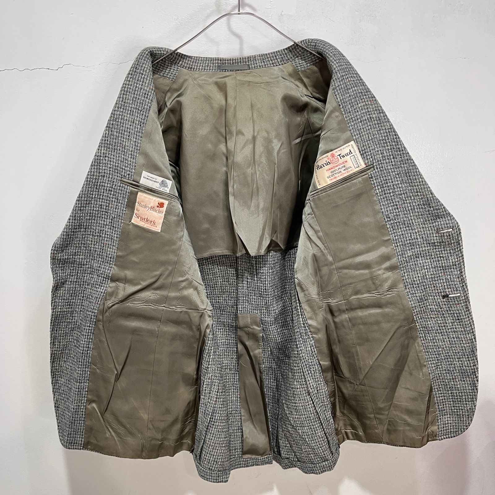 ☆80s☆USA製☆HarrisTweed☆ハリスツイード☆ツイードテーラード 