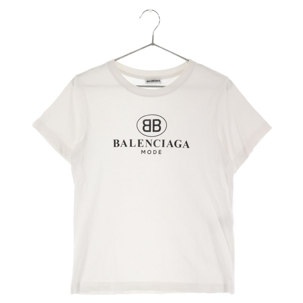 BALENCIAGA (バレンシアガ) 18SS BB LOGO T SHIRT ロゴ半袖シャツ