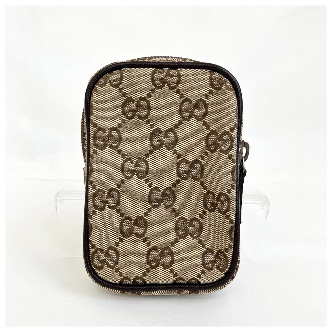 GUCCI　グッチ　GGキャンバス　ブラウン　シガレットケース　TC0041