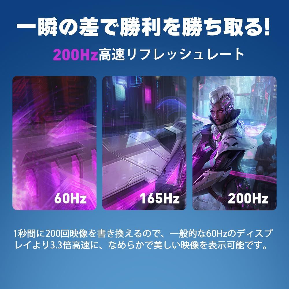 数量限定】HVAパネル 200Hz 200Hz 180Hz 165Hz Fast 144Hz対応 ps5/ps4/swich/xboxなど対応 1ms  パソコンモニター pcモニター 23.8インチ 1920*1080 2mm狭額縁 ゲーミングモニター 8m - メルカリ