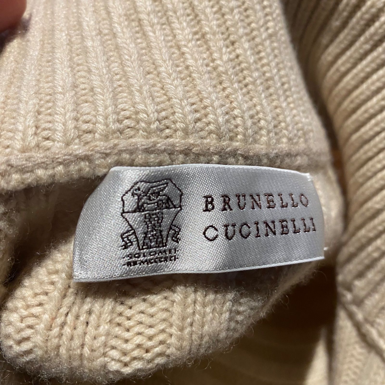 BRUNELLO CUCINELLI カシミヤ混 フルジップ ドライバーズニット Brunello Cucinelli ドライバーズニット カシミヤ混 ブルネロ