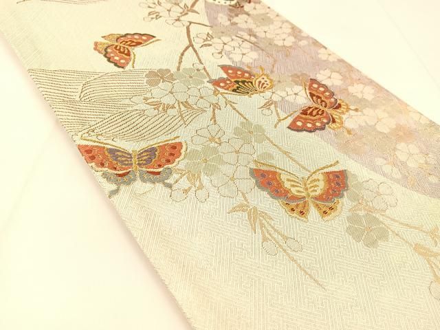 平和屋着物□佐賀錦 六通柄袋帯 唐織 切嵌正倉院花文 金糸 逸品