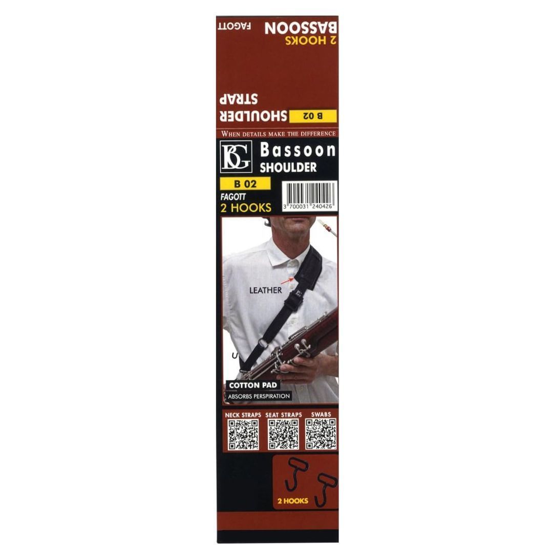 ファゴット用ストラップ BG【B02】SHOULDER 2HOOKS Bassoon ショルダー 