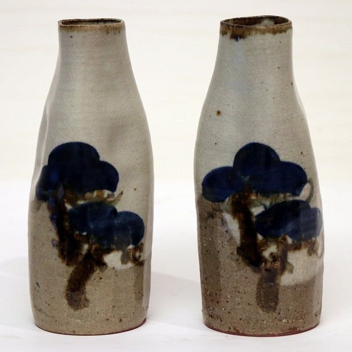 清水六兵衛・松の画・徳利・一双・No.190411-014・梱包サイズ60