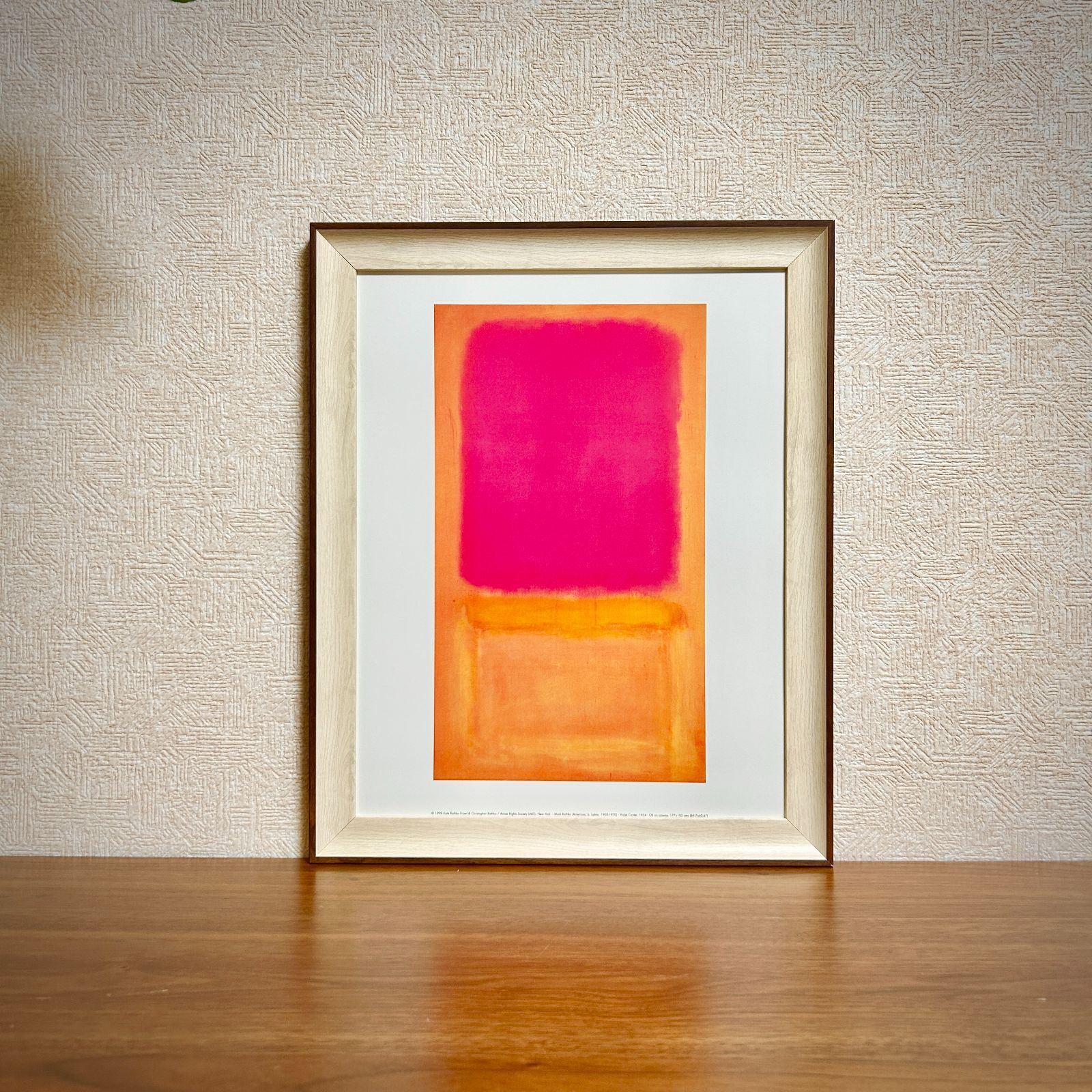 マークロスコ　ポスターフレーム額装済み 新品☆額縁付アートポスター☆マーク・ロスコ☆Mark Rothko