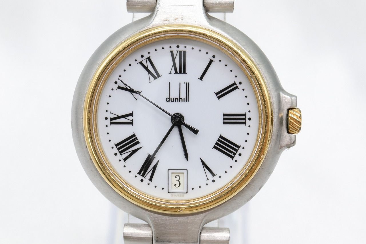 【W36-18】動作品 電池交換済 dunhill ダンヒル ミレニアム 腕時計