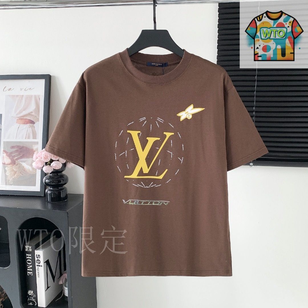 袖のLVイニシャルが可愛い◇Louis Vuitton コットン Tシャツ 袖のLVイニシャルが可愛い◇Louis Vuitton コットン Tシャツ