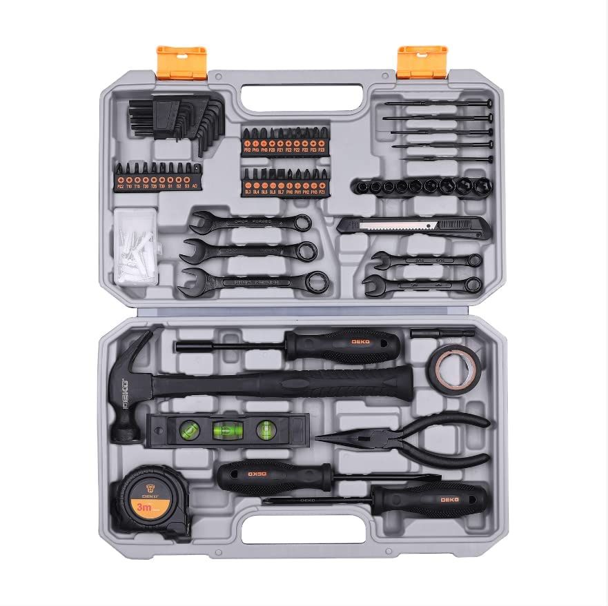 148点組 工具セット ホームツールセット 家庭用 ツールセット 日曜大工 DIYセット 作業工具セット 家具の組み立て 住まいのメンテナンス用 修理道具セット 便利な収納ケース付き