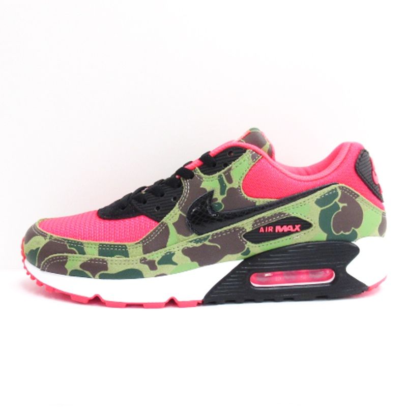 ナイキ NIKE × アトモス ATOMOS タグ付き AIR MAX 90 REVERSE DUCK CAMO エアマックス90 スニーカー CW6024-600 カーキ系 28.5cm