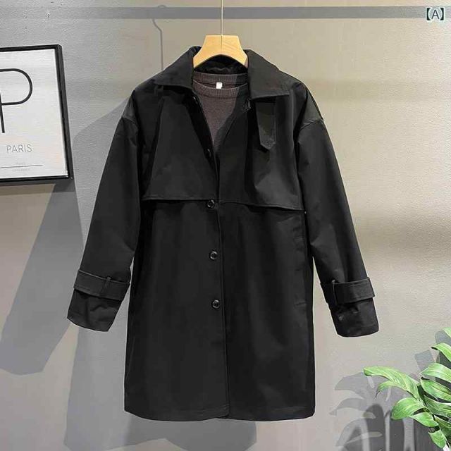 メンズ 服 シンプル ファッション オシャレ 大人 かっこいい 大きいサイズ ストリート 紳士服 春 ミドル丈 ウインドブレーカー ワークジャケット ビジネス コート ジャケット