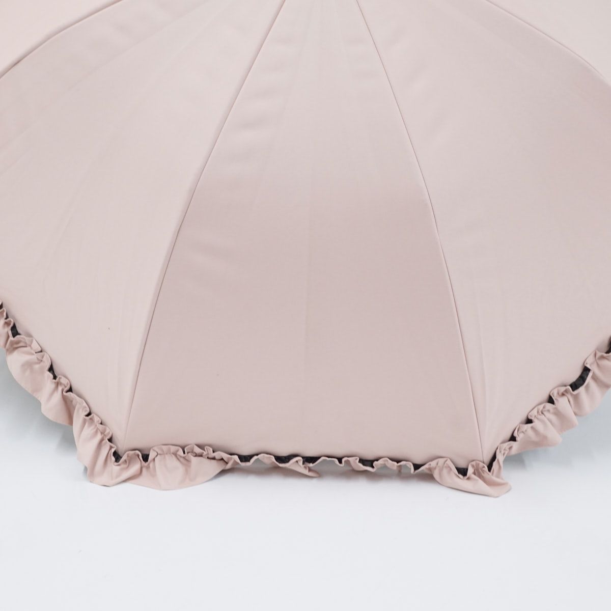 完全遮光日傘 芦屋ロサブラン USED美品 ミドル フリル 紫外線 オール