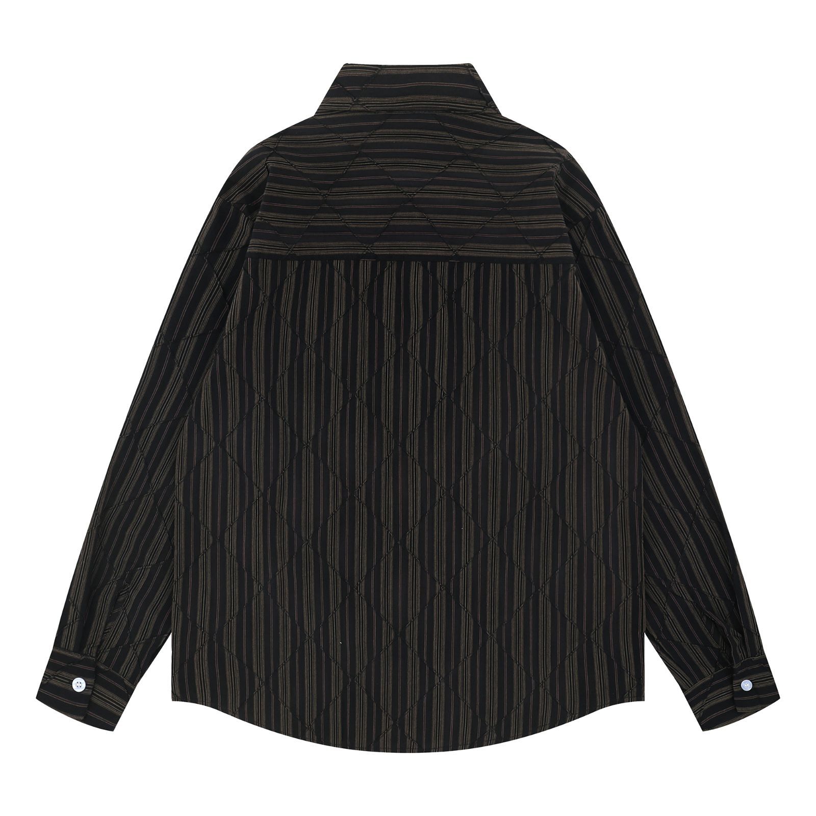 HEUGN ダークブルー デニム風シャツ