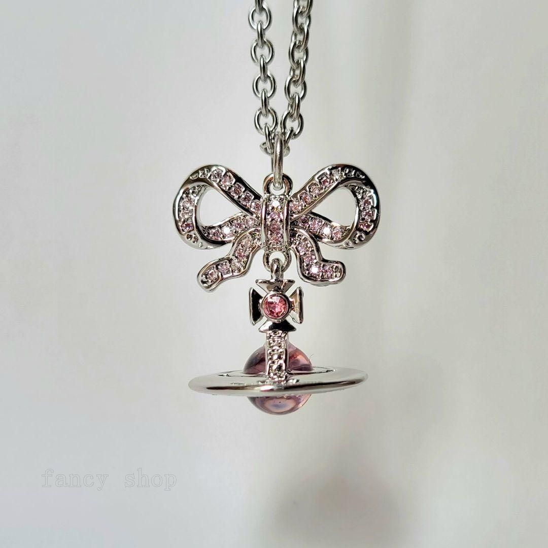 Vivienne Westwood リボンドロップオーブネックレス 未使用