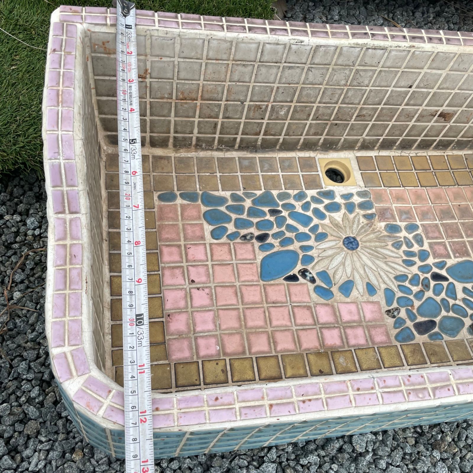 ♭ ガーデンシンク タイルシンク 流し台 手洗い ガーデニング 園芸 店舗 アンティーク リノベーション ビンテージ レトロ YUZUMIYA_COM