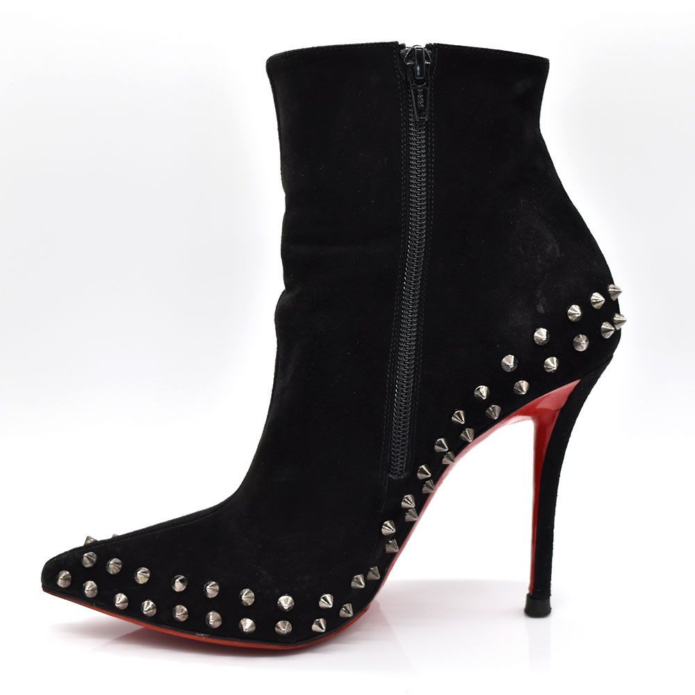 N0513】ルブタン Christian Louboutin スタッズブーツ 38(24.5