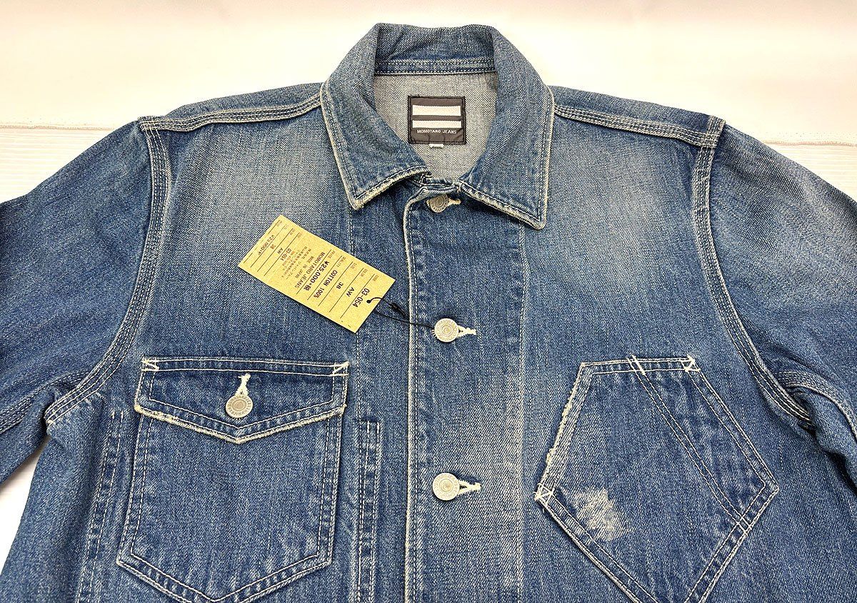 桃太郎 桃太郎ジーンズ 03-054 デニム カバーオール USEDダメージ加工