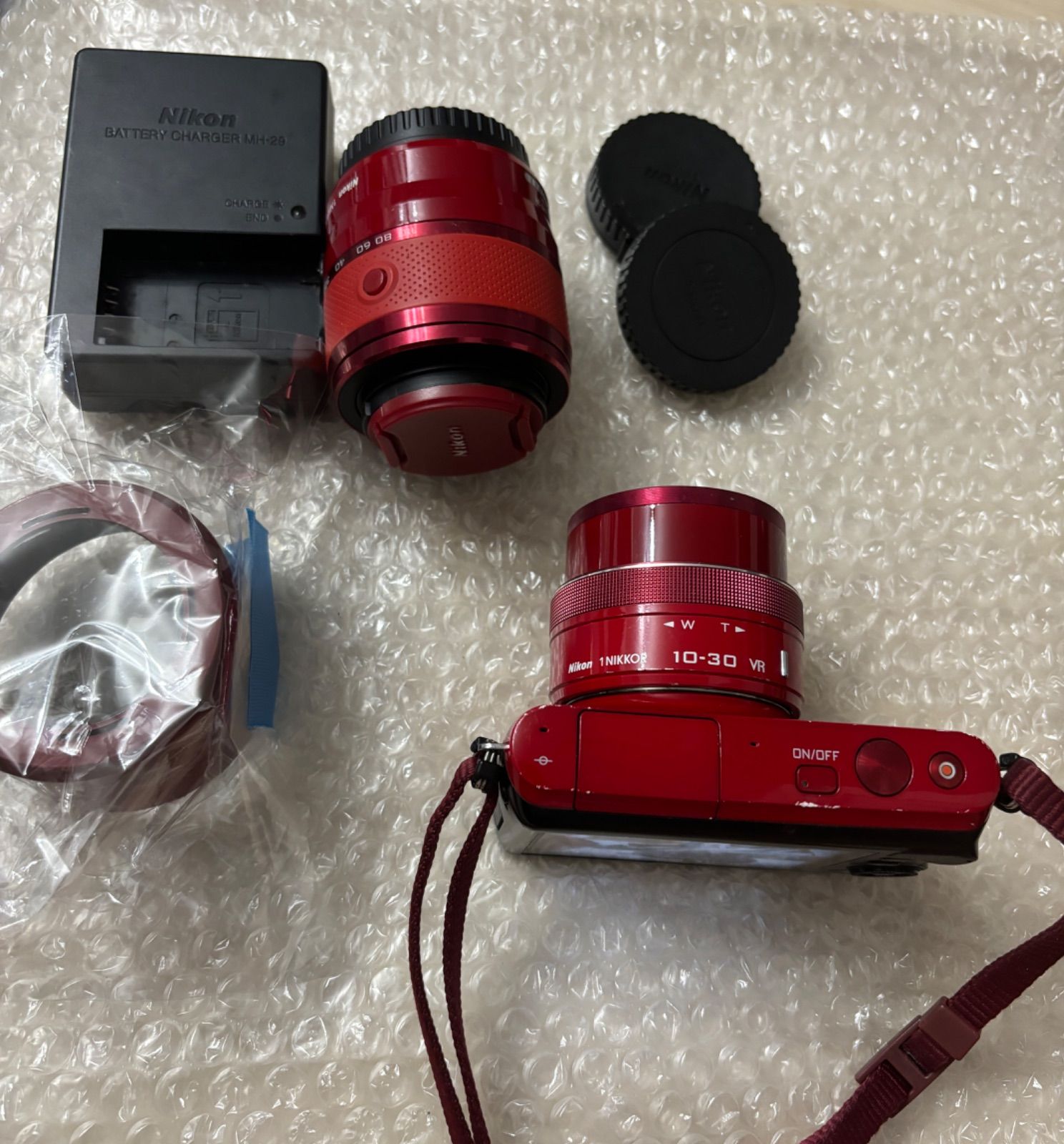 ニコン Nikon 1 J1 ダブルズームキット レッド ミラーレス一眼 ケース