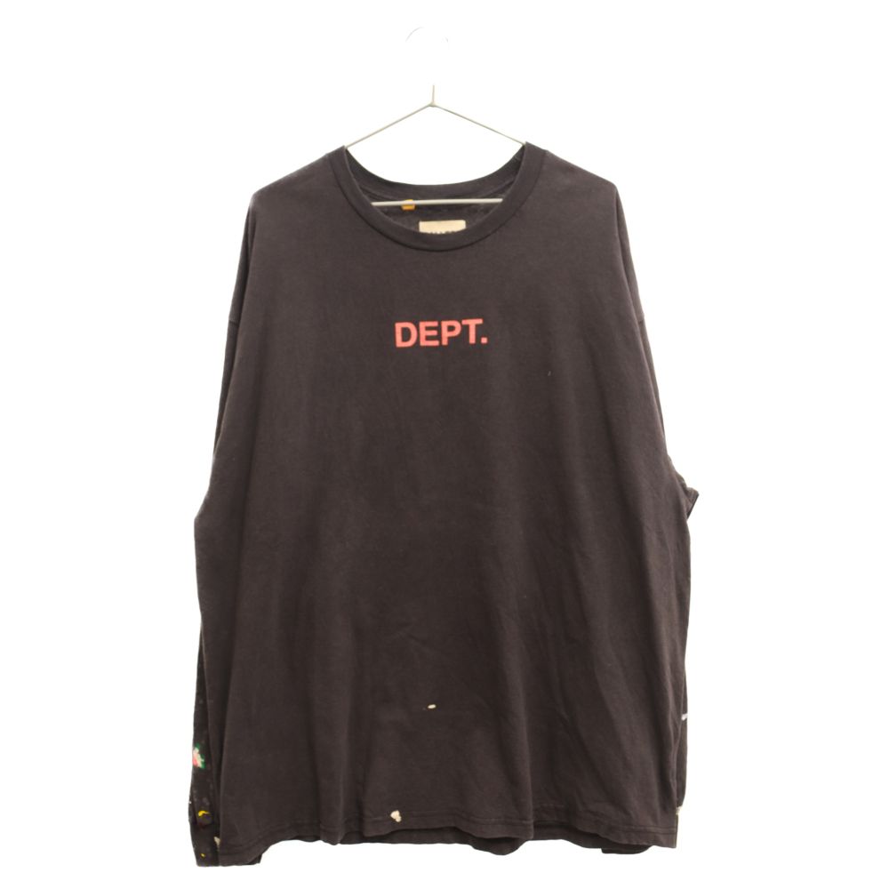 GALLERY DEPT. (ギャラリーデプト) LOGO PRINT L/S TEE ロゴプリント 長袖Tシャツ カットソー ブラック