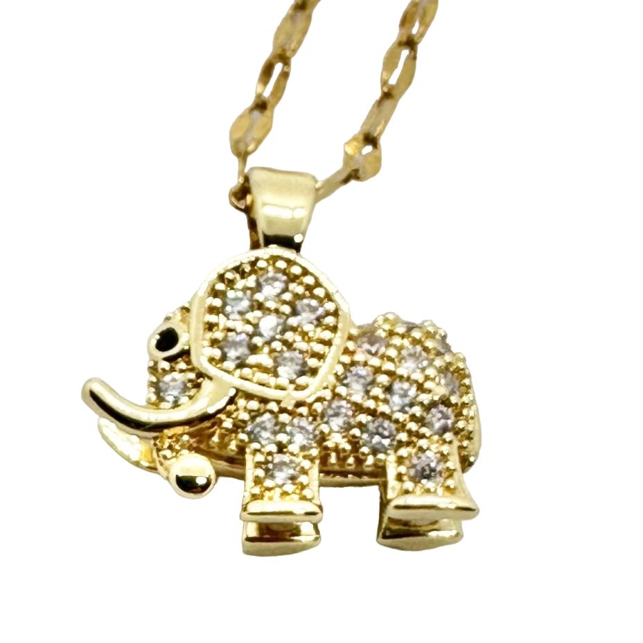14K 585 ゴールド ヴィンテージ ネックレス アニマル 動物モチーフ ALAN アニマルモチーフ ゴールドネックレス - 古着屋