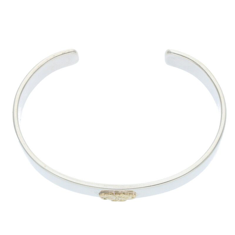 ゴローズ ダブルローズ付き平打ち S ブレスレット メンズ S ゴローズ