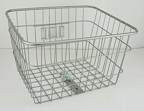 低価 角型前パイプカゴ Ｐ１１２ シルバー 応募券