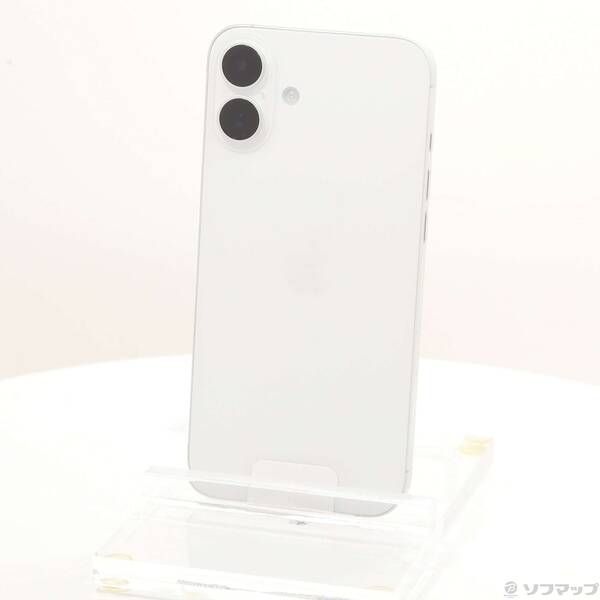 未使用品〕 未使用品 iPhone16 Plus 128GB ホワイト MXVC3J／A