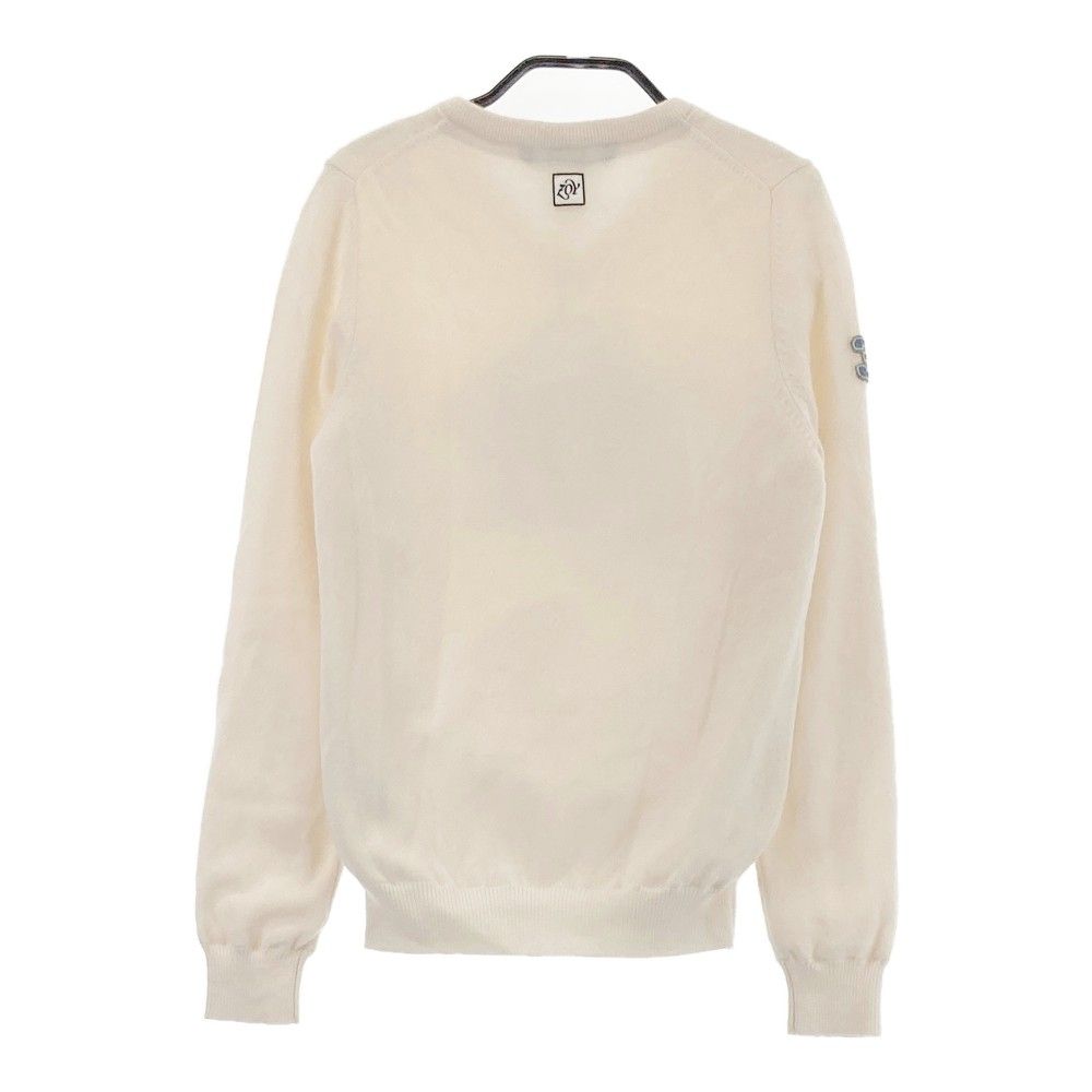 サイズ：36 ZOY ゾーイ 裏地付 カシミヤ混 ニットセーター ホワイト系