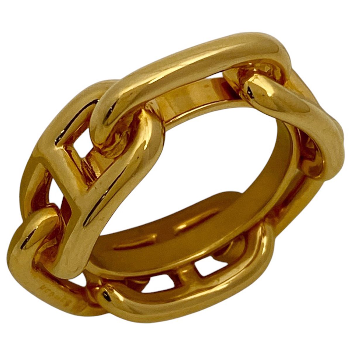 エルメス HERMES ルガテ シェーヌダンクル スカーフ留め スカーフリング GP ゴールド レディース