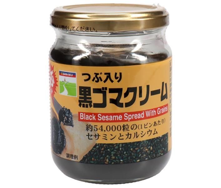 三育フーズ つぶ入り黒ゴマクリーム 190g瓶×12 6×2 個入× 2ケース ｜ ジャム 瓶 スプレッド 黒ごまクリーム